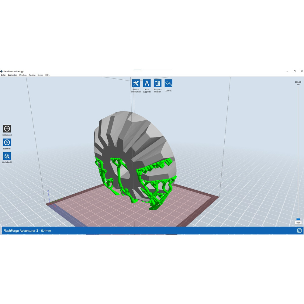 Flashforge FFF-3D-Drucker Adventurer 3, WLAN, LAN, USB, automatische Nivellierung, Echtzeitkamera