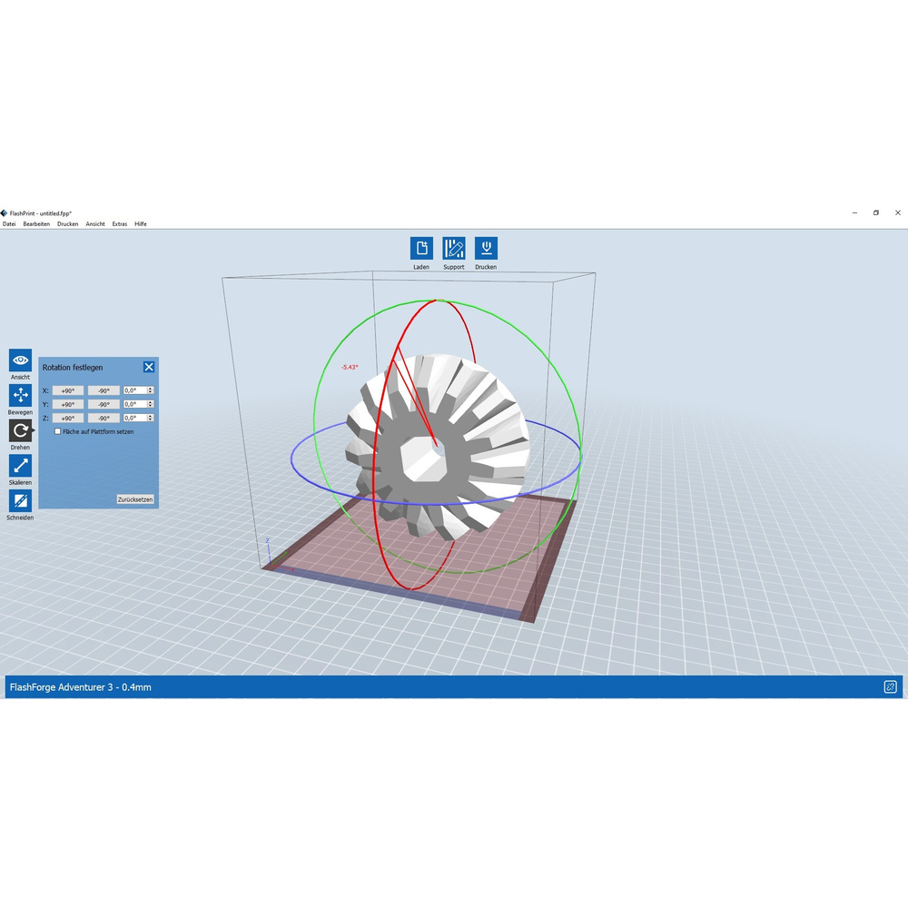 Flashforge FFF-3D-Drucker Adventurer 3, WLAN, LAN, USB, automatische Nivellierung, Echtzeitkamera