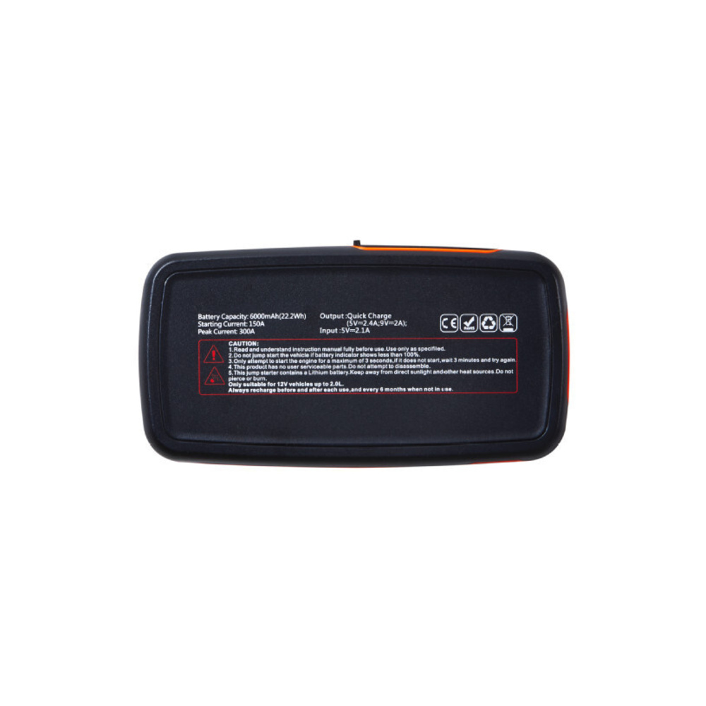 OSRAM Kfz-Starthilfegerät BATTERYstart 200, 12 V, 500 A, 6.000 mAh, LiCoO2-Batterie