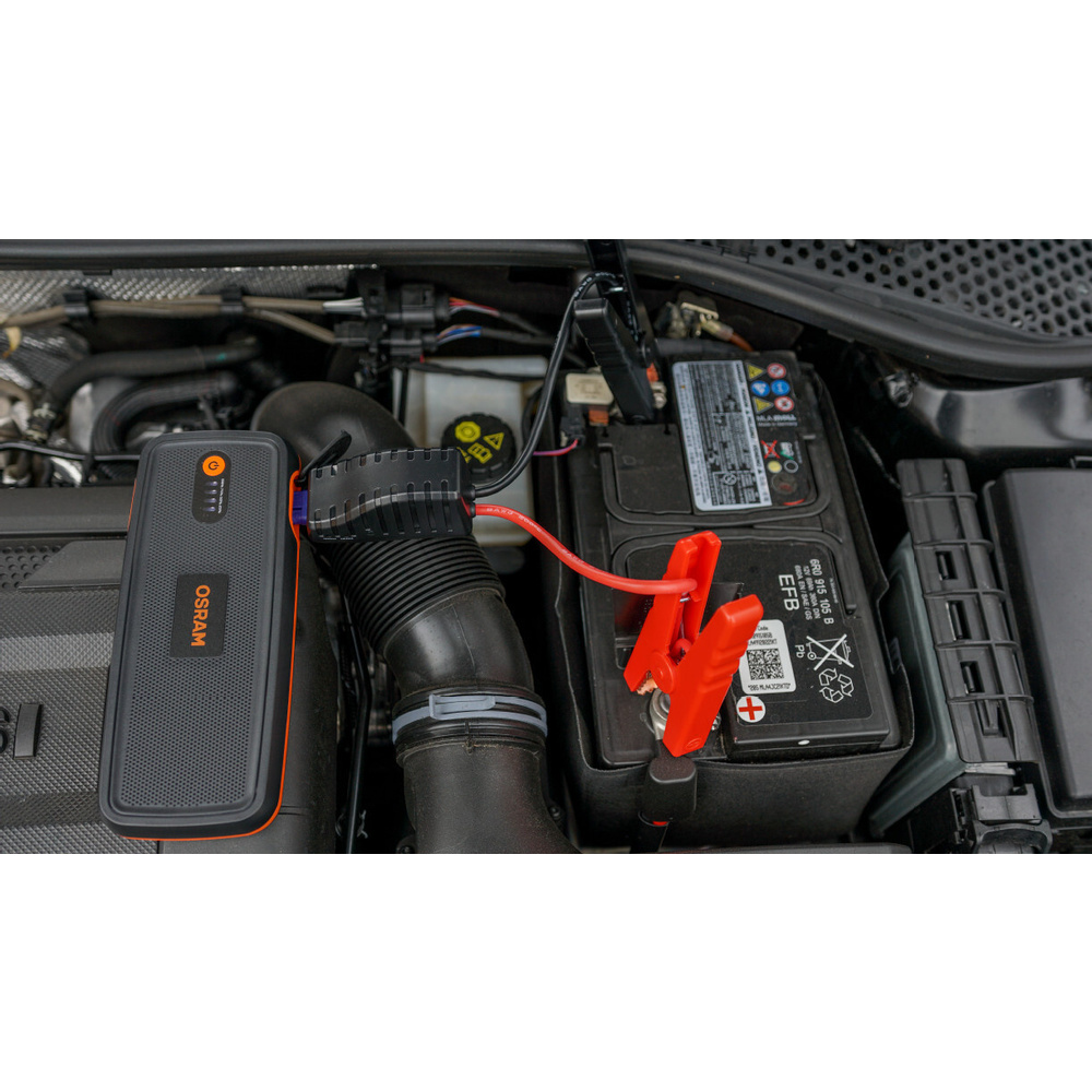 OSRAM Kfz-Starthilfegerät BATTERYstart 400, 12 V, 2000 A, 16.800 mAh, Kfz-Adapter, LiCoO2-Batterie