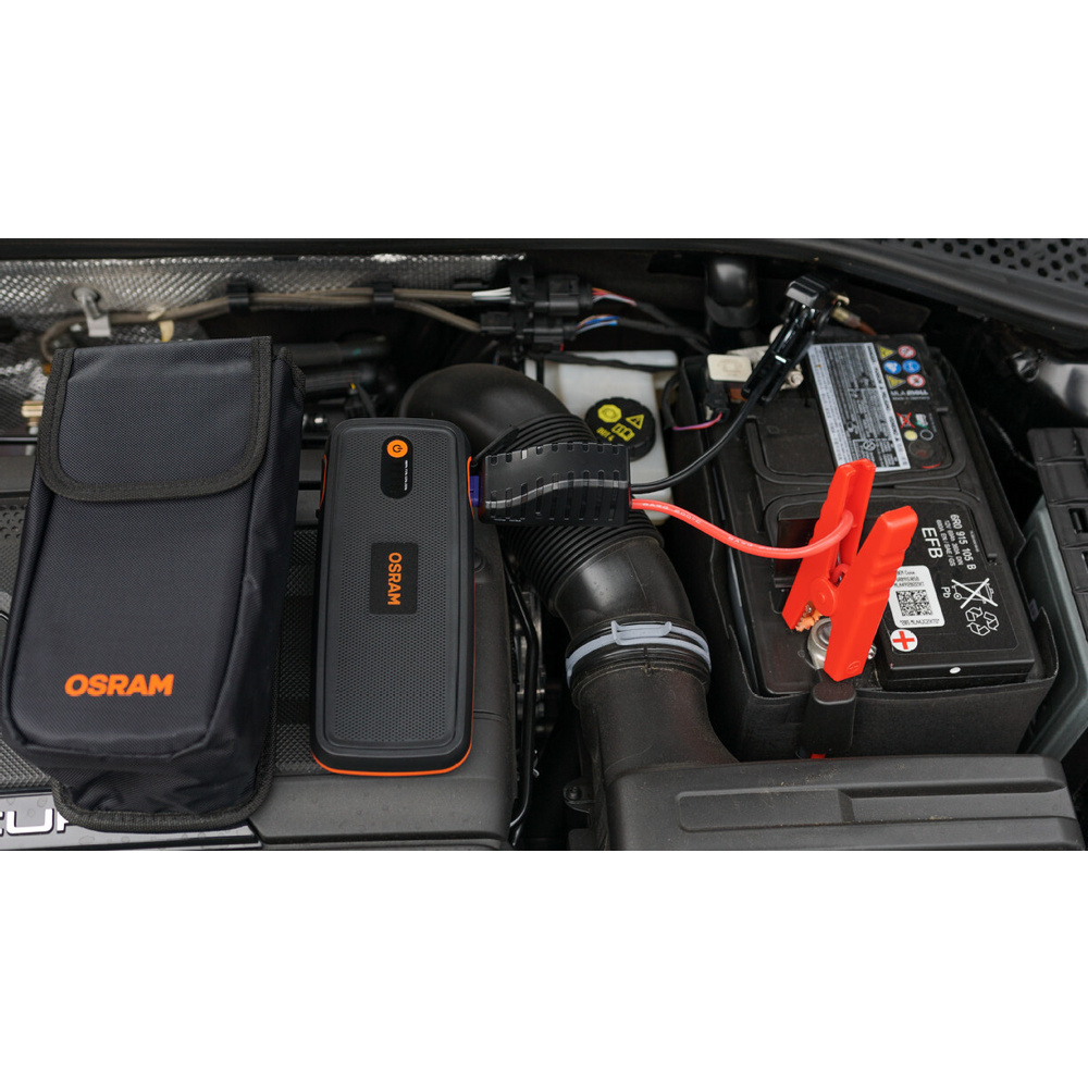 OSRAM Kfz-Starthilfegerät BATTERYstart 400, 12 V, 2000 A, 16.800 mAh, Kfz-Adapter, LiCoO2-Batterie