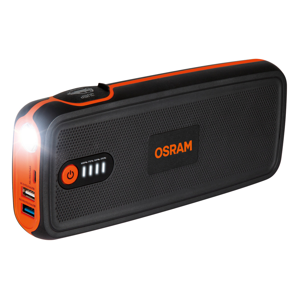 OSRAM Kfz-Starthilfegerät BATTERYstart 400, 12 V, 2000 A, 16.800 mAh, Kfz-Adapter, LiCoO2-Batterie