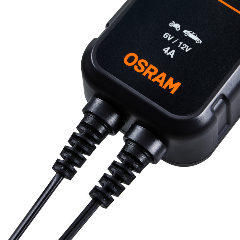OSRAM Kfz-Batterieladegerät BATTERYcharge 904, 6/12 V, 4 A, für Motorräder/kleinere Autos