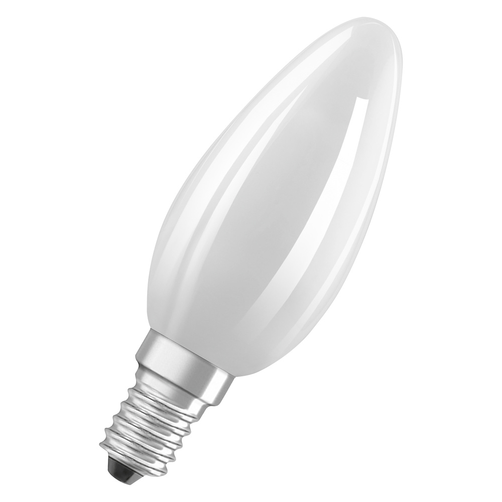 OSRAM 5,5-W-LED-Kerzenlampe, E14, 806 lm, warmweiß, matt