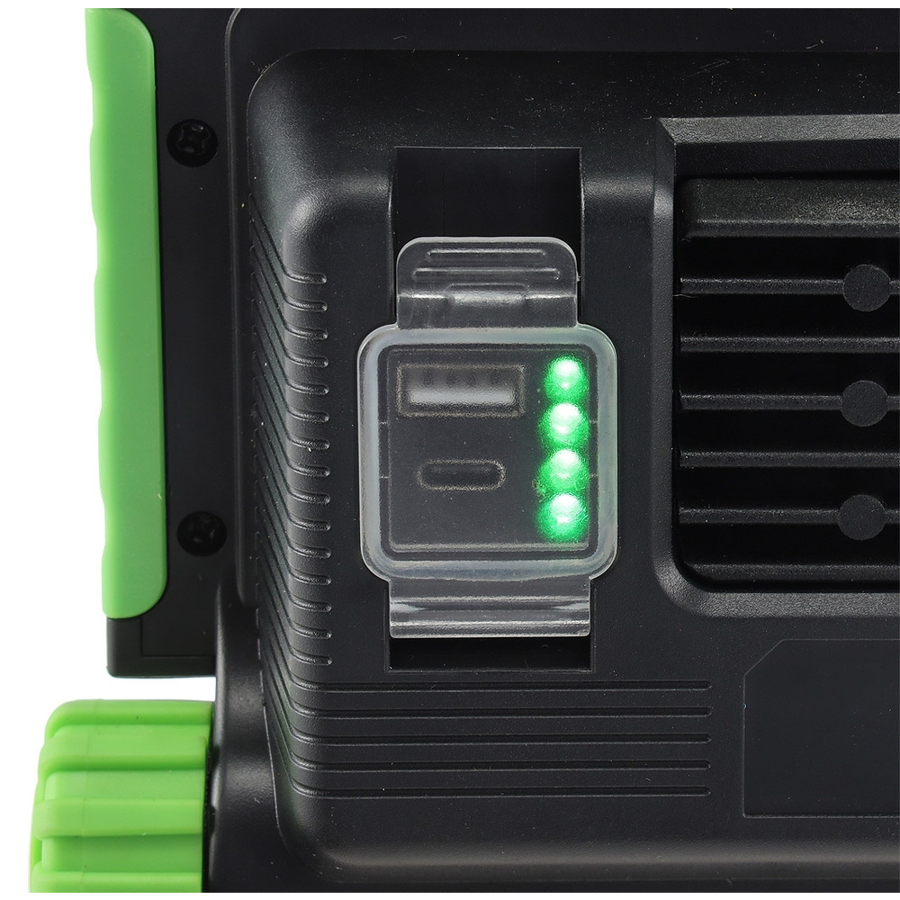 ChiliTec 20-W-Akku-LED-Baustrahler / LED-Fluter BSA-20, neutralweiß, integrierte Powerbank, IP54