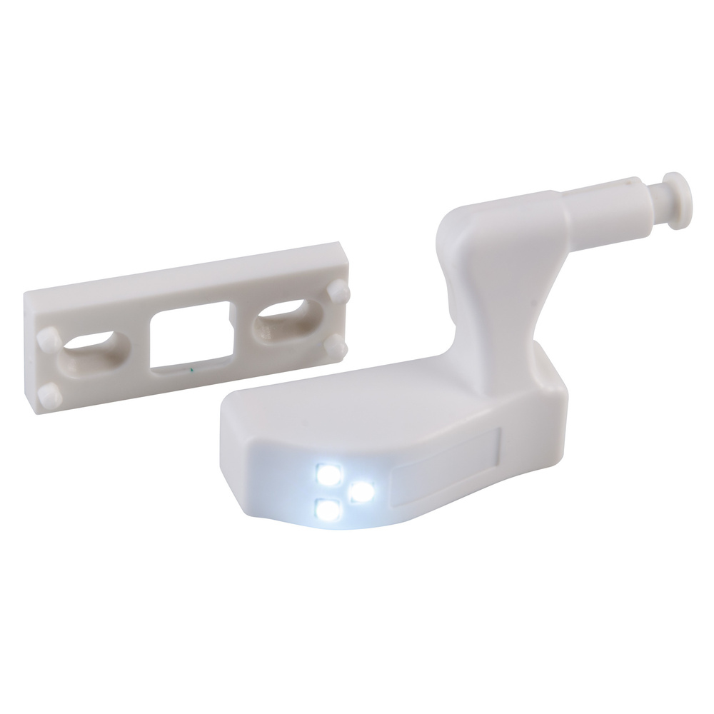 ChiliTec 4er-Set LED-Leuchte mit Drucktaster für Schubladen, Schränke, Kommoden - Batteriebetrieb