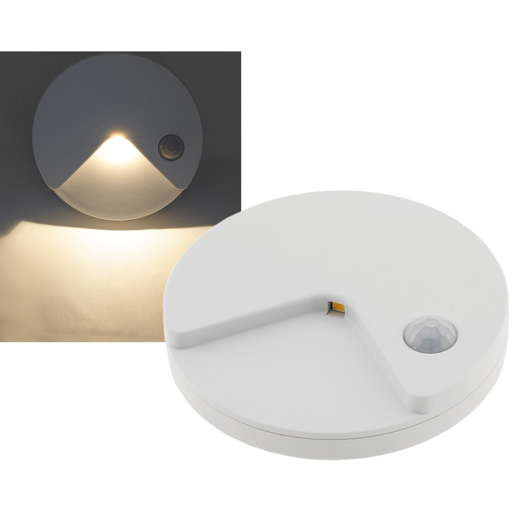 ChiliTec Akku-LED-Treppenlicht / LED-Nachtlicht mit PIR-Bewegungsmelder