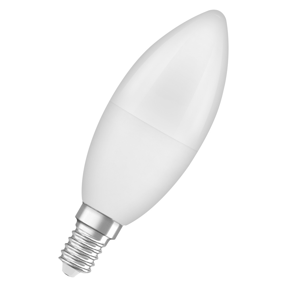 OSRAM 7-W-LED-Kerzenlampe, E14, 806 lm, warmweiß, matt