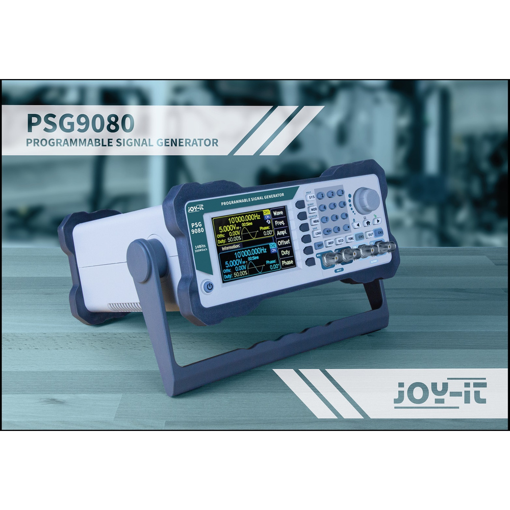 Joy-IT Programmierbarer Signalgenerator JT-PSG9080 mit Frequenzzähler, Frequenzbereich 1 nHz-80 MHz