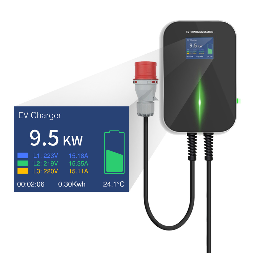 Em2Go Wallbox AC-Charger 11 kW, Ready2Plug, inkl. Typ-2-Ladekabel (7,5 m), 3-Phasig, 400 V, 16 A