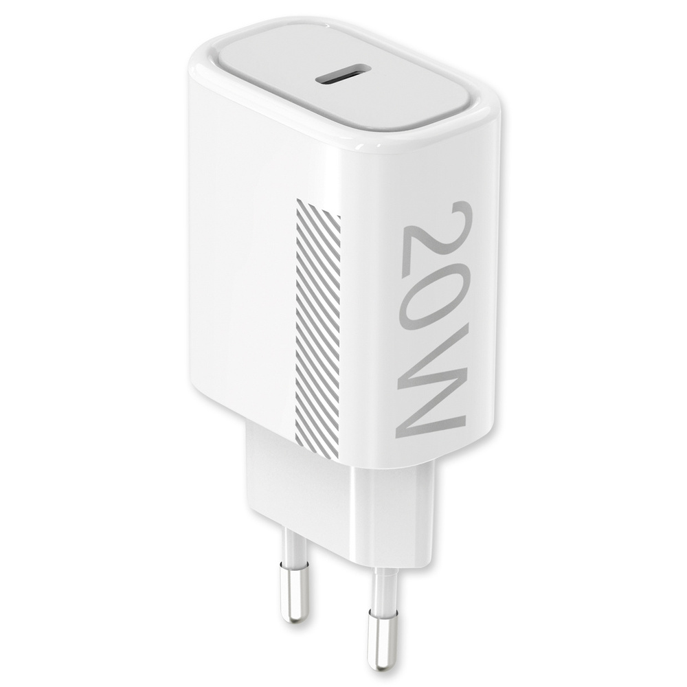 Fontastic USB-Type-C Schnell-Reiselader Novac 20 W, Power Delivery, 100 - 240 V, Weiß
