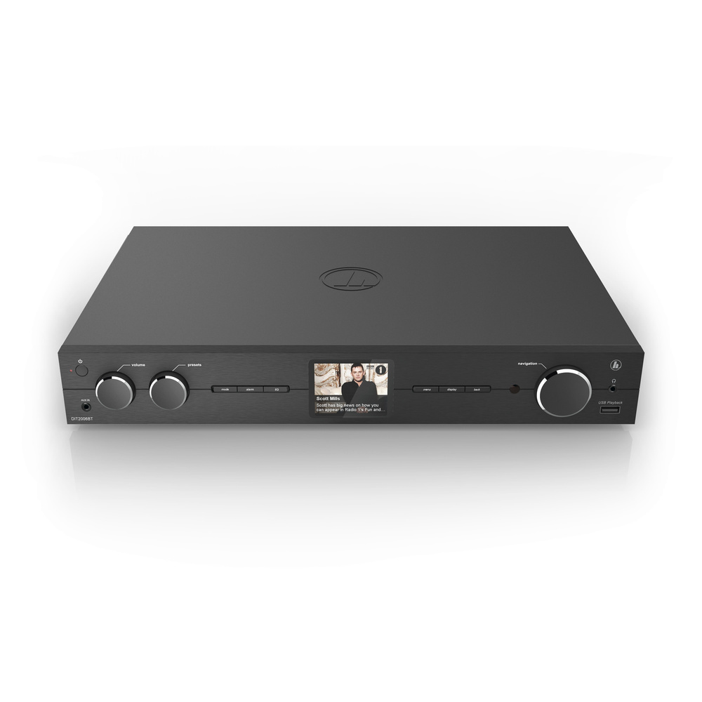 Hama Hybrid-Radio-Hi-Fi-Tuner DIT2006BT, DAB+/UKW/Internetradio, Bluetooth RX, Spotify, schwarz