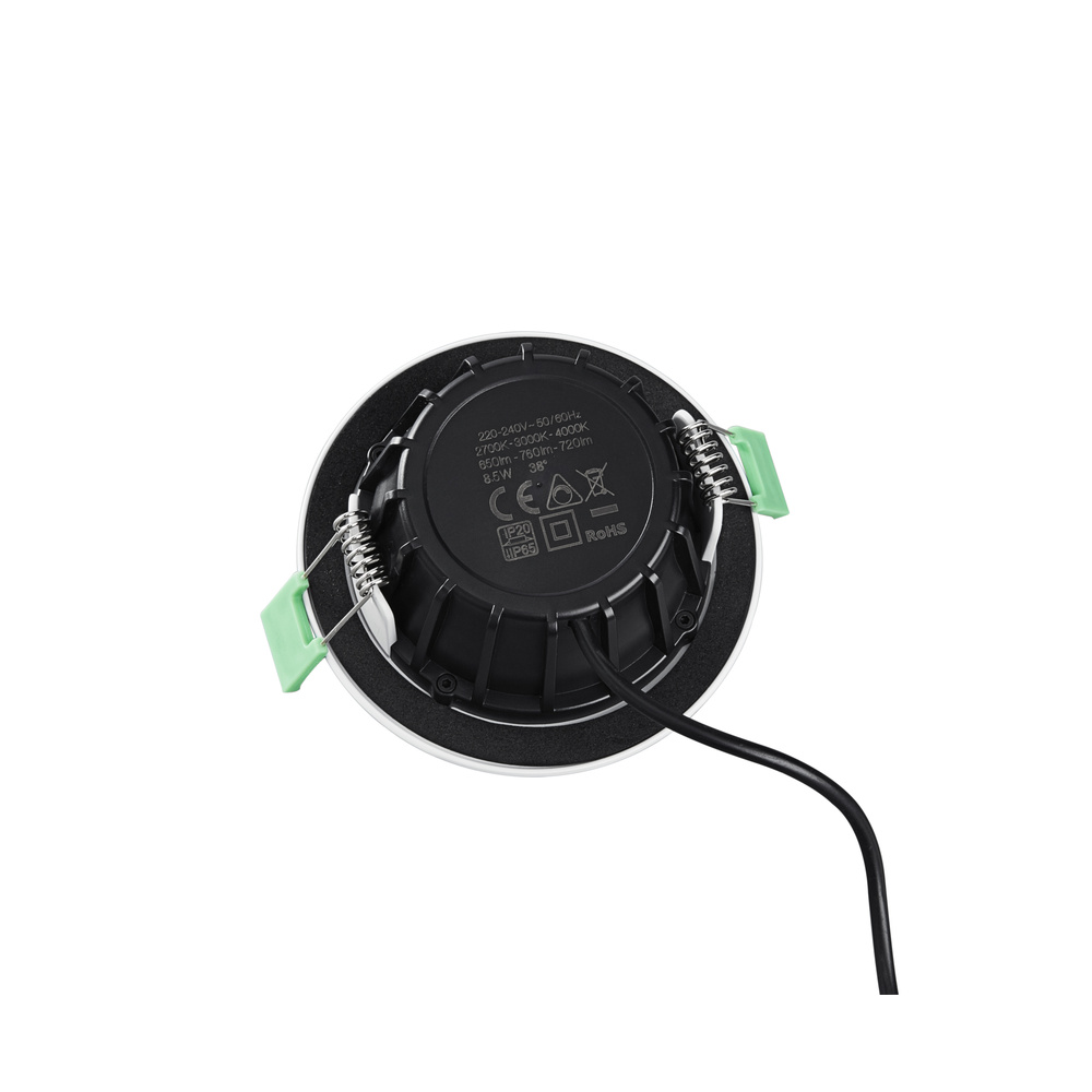 HEITRONIC 8,5-W-LED-Einbaustrahler DL8002, Farbtemperatur einstellbar, schwenkbar, dimmbar, IP65