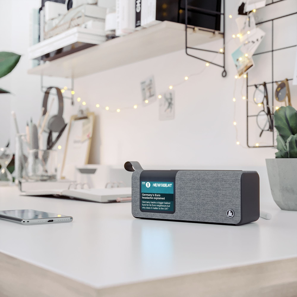 Hama Portables Digitalradio DR200BT, UKW/DAB+, Akkubetrieb, Bluetooth-Lautsprecher