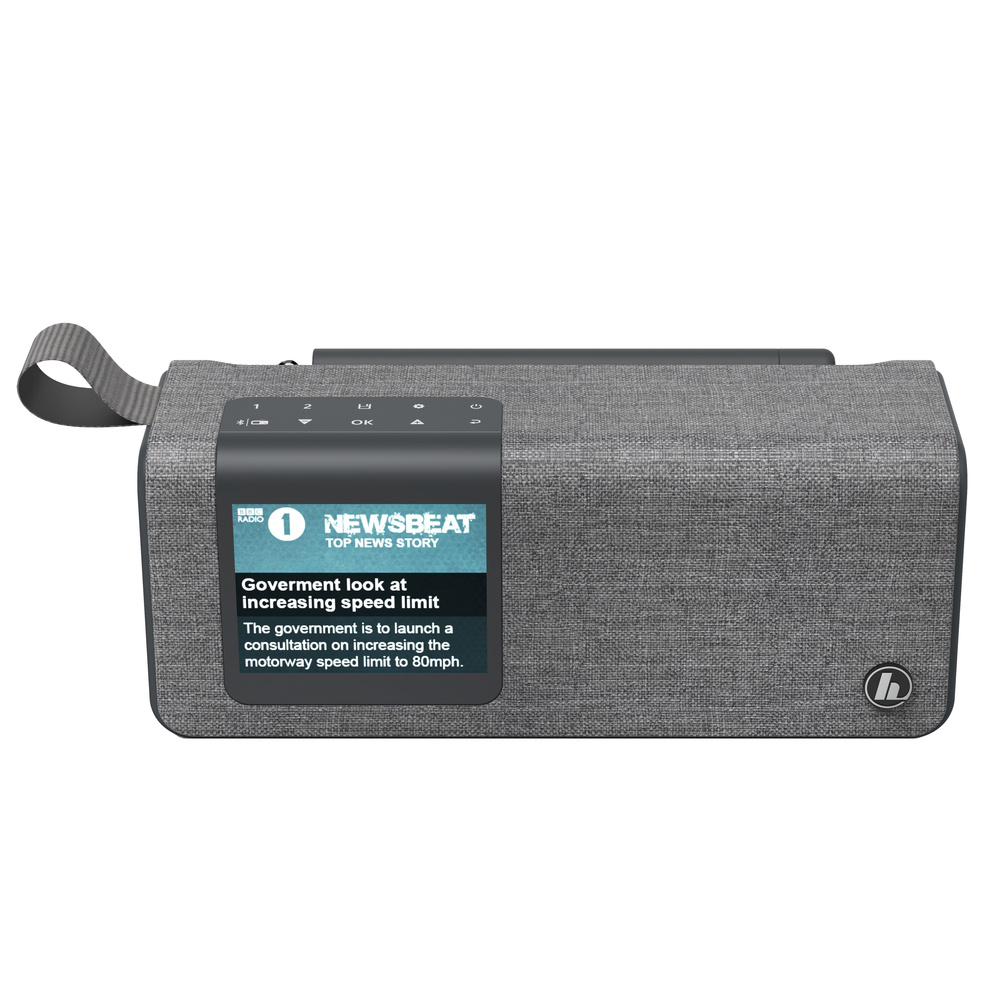 Hama Portables Digitalradio DR200BT, UKW/DAB+, Akkubetrieb, Bluetooth-Lautsprecher