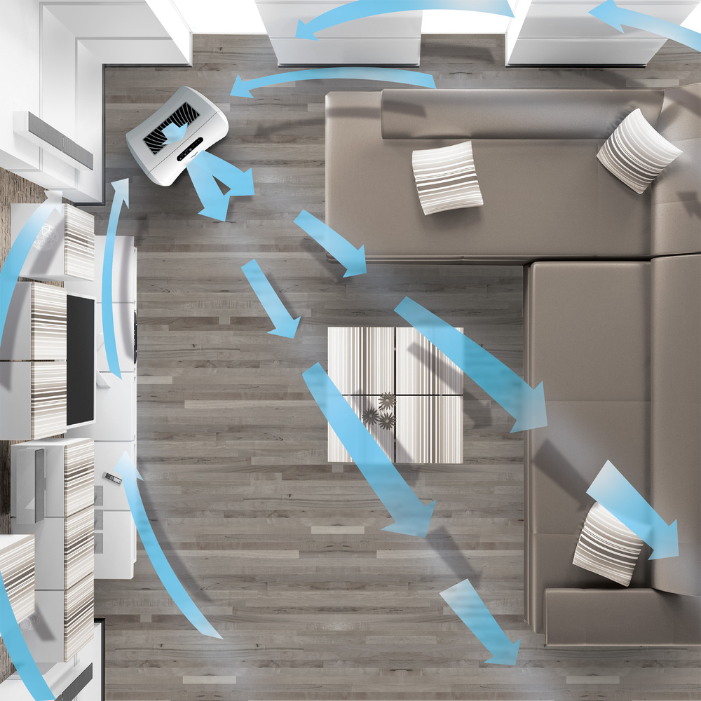 Vornado Luftreiniger AC350, HEPA14, bis zu 30 m² Raumgröße, bis zu 228 m³/h