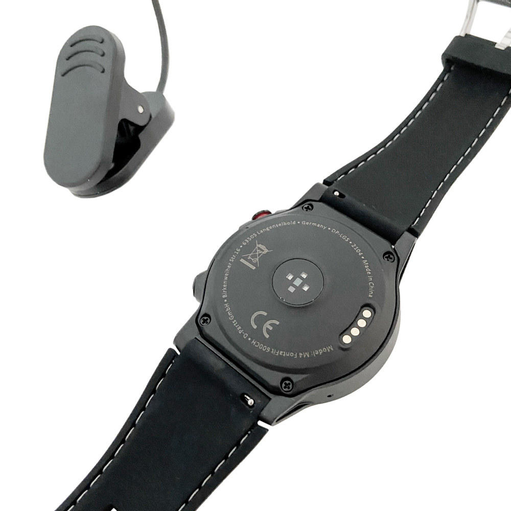 FontaFit Smartwatch 600CH "EXPLOR", schwarz, mit GPS-Modul, Schlafüberwachung, IP67