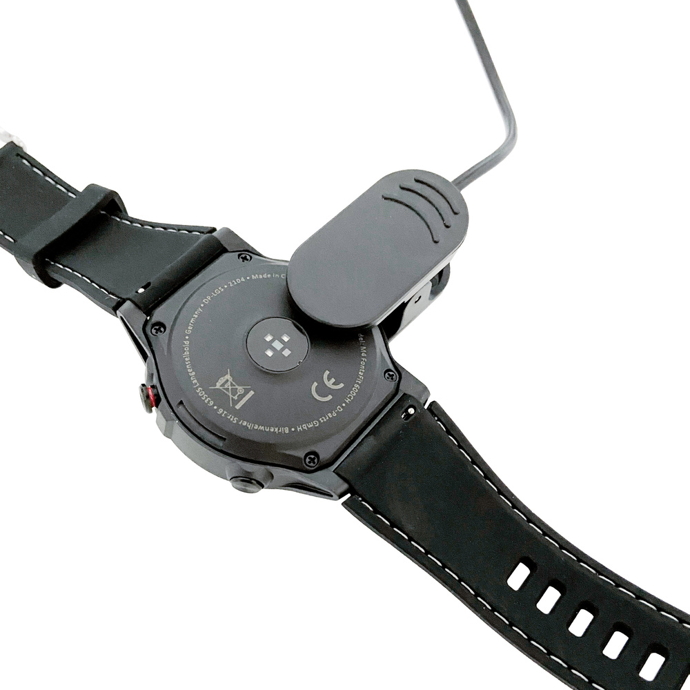 FontaFit Smartwatch 600CH "EXPLOR", schwarz, mit GPS-Modul, Schlafüberwachung, IP67