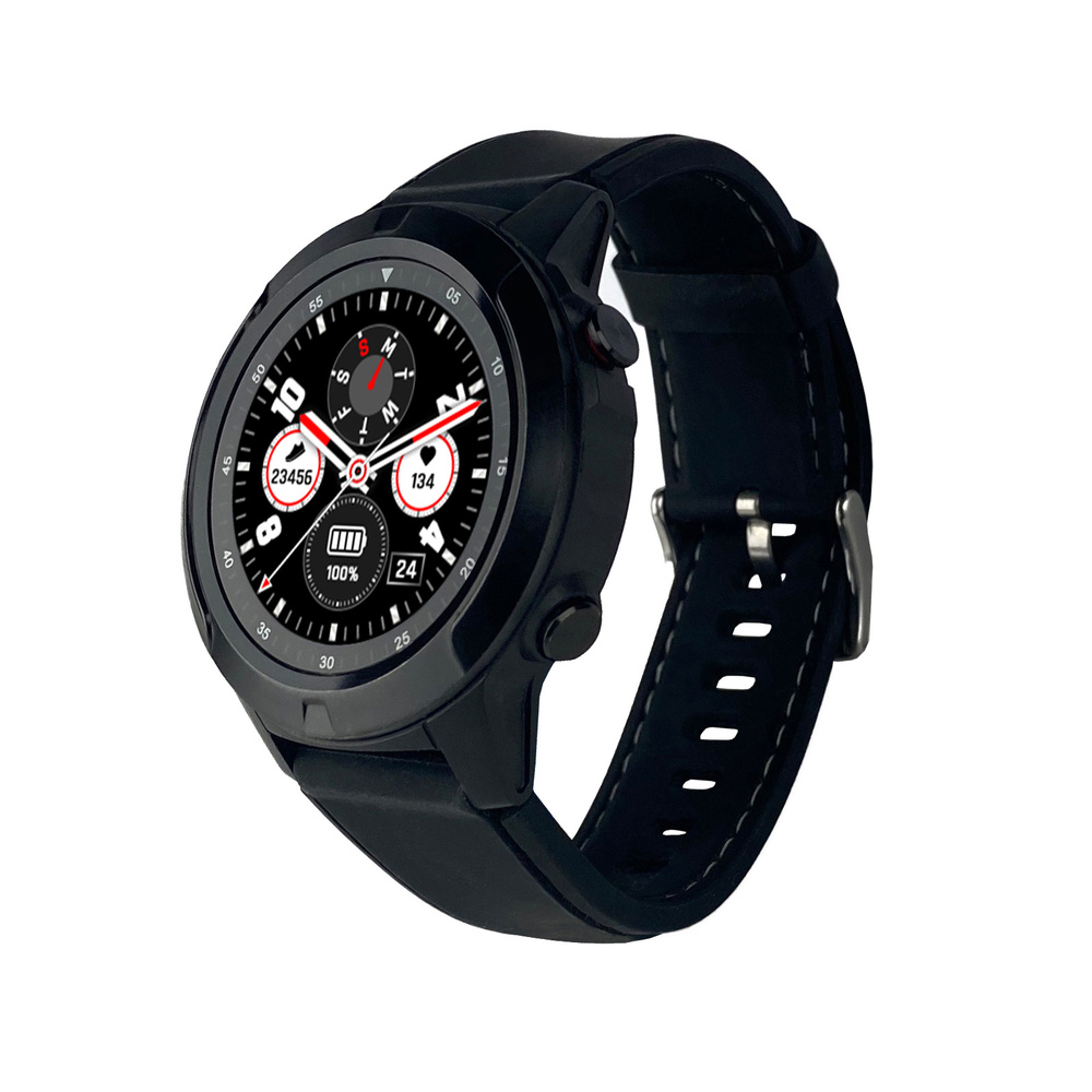 FontaFit Smartwatch 600CH "EXPLOR", schwarz, mit GPS-Modul, Schlafüberwachung, IP67