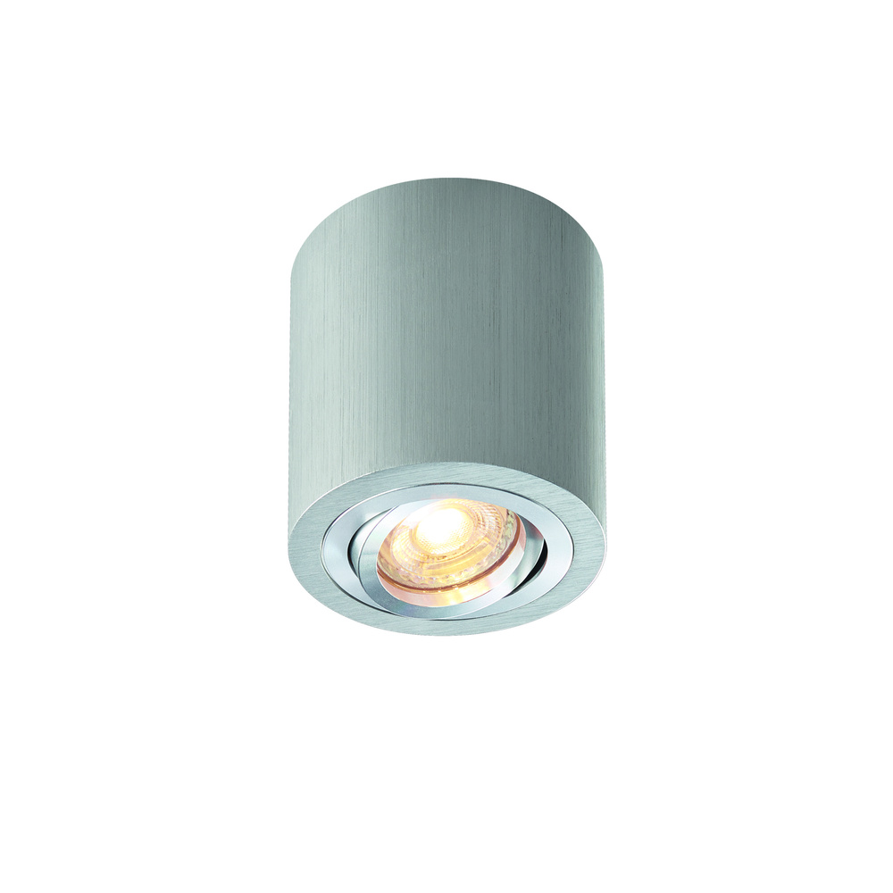 HEITRONIC Aufbaufassung ADL9301 für GU10, schwenk- und drehbar, Aluminium