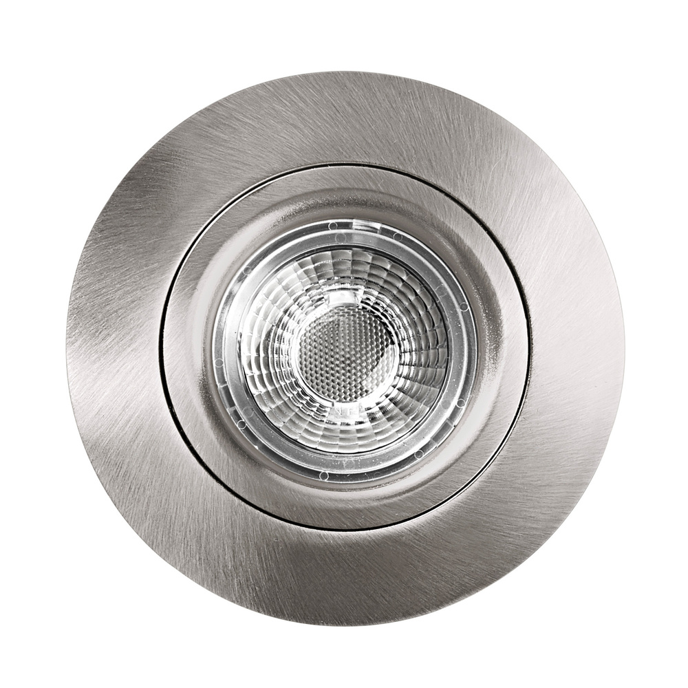 HEITRONIC 7-W-LED-Einbaustrahler DL6809, dimmbar, schwenk- und drehbar, IP44, nickel-matt