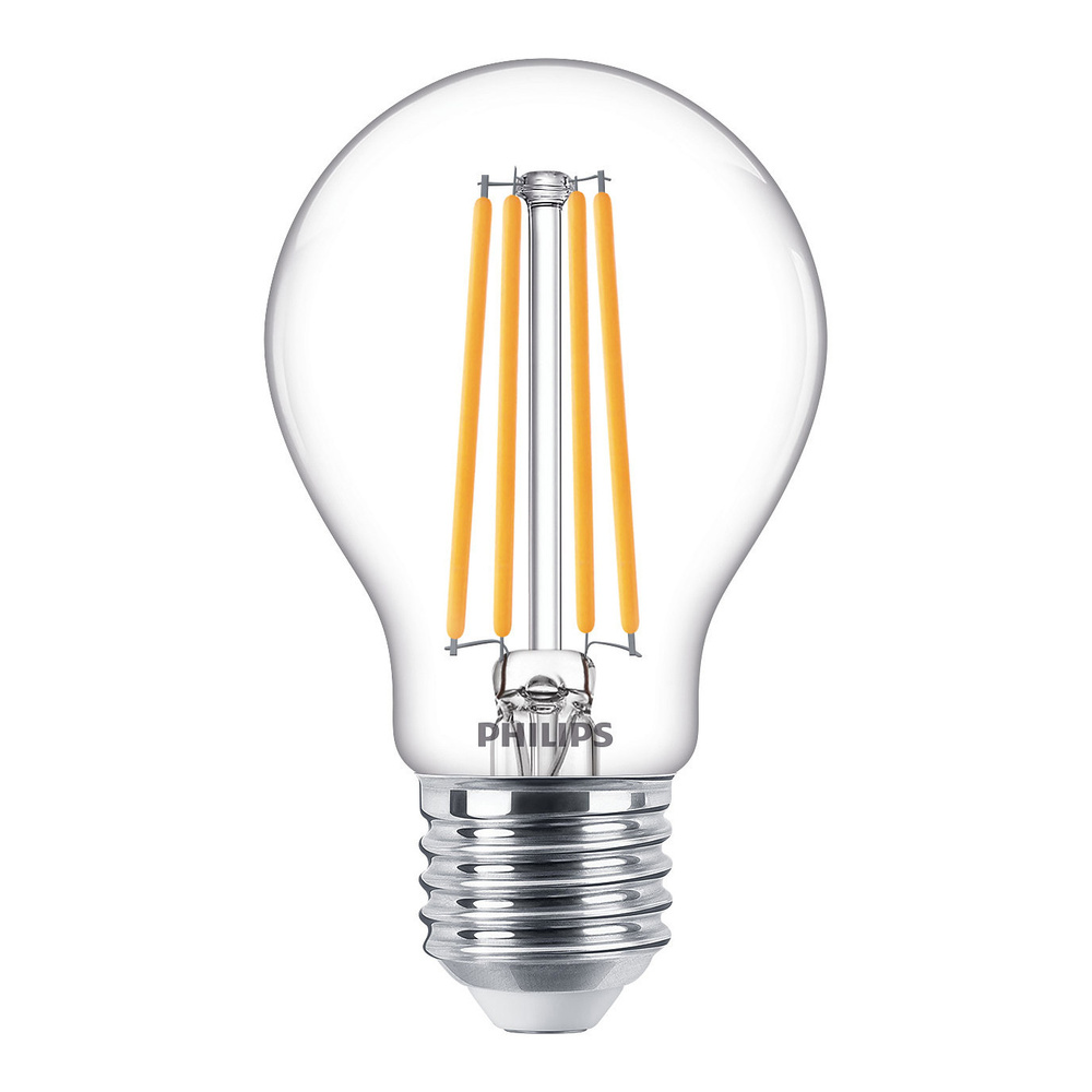 Philips 7,2-W-LED-Lampe Classic LEDbulb, E27, 806 lm, dimmbar, warmweiß