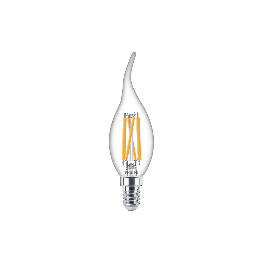 Philips 4,5-W-LED-Kerzenlampe Classic LEDcandle,  E14, 470 lm, dimmbar, warmweiß