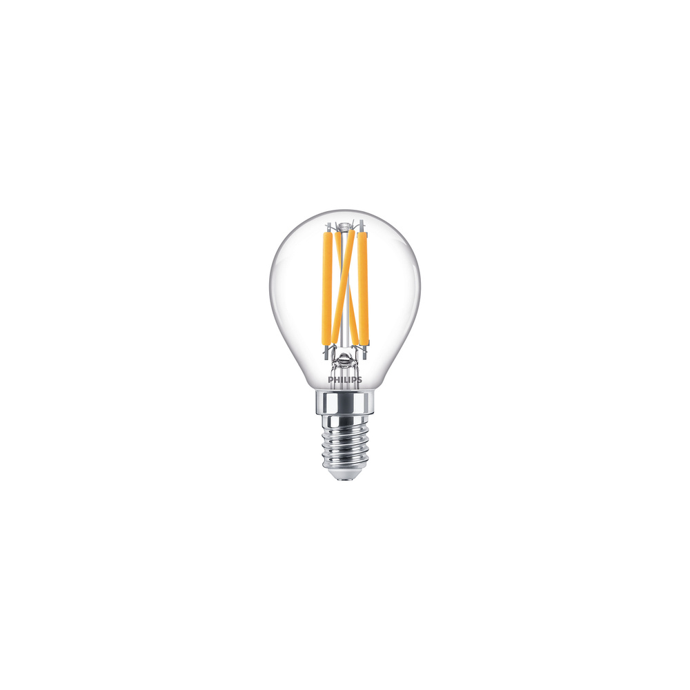 Philips 4,5-W-LED-Tropfenlampe Classic LEDluster, E14, 470 lm, dimmbar, warmweiß