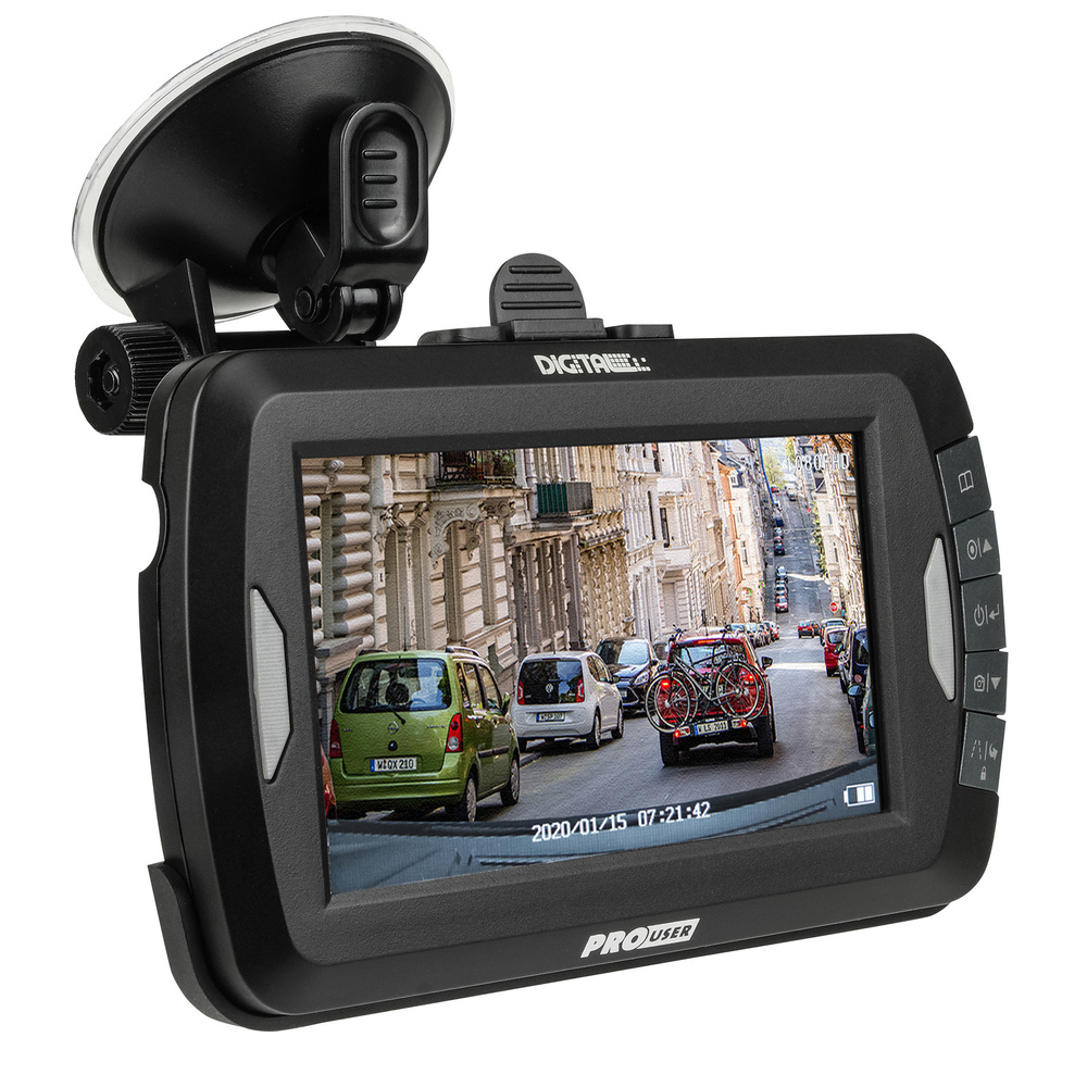 ProUser Funk-Rückfahr-Kamerasystem DRC4310DC, 12/24 V, mit Dashcam & Nachtsichtkamera