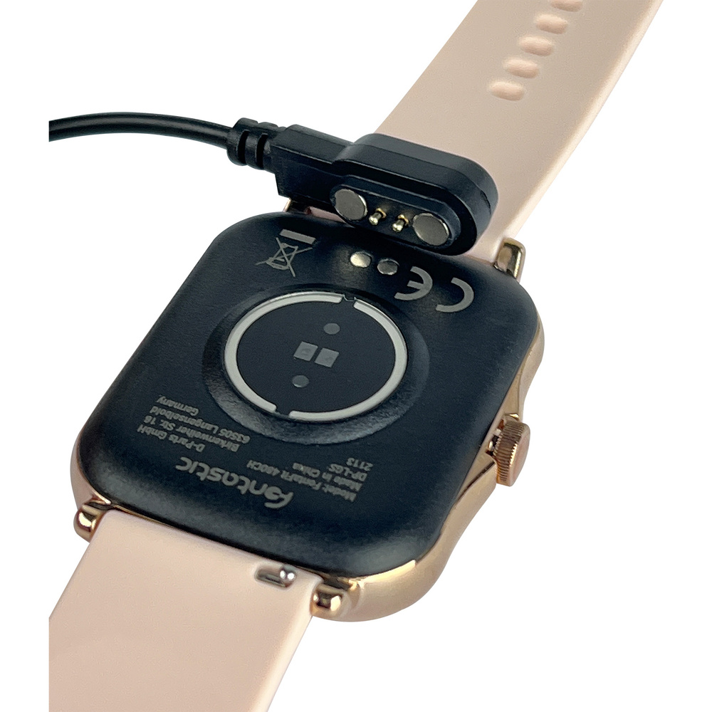 FontaFit Smartwatch 480CH "TALIS", rosé, mit Blutsauerstoffmessung und Schlafüberwachung, IP67