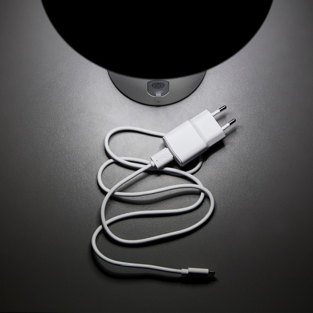 HEITRONIC Light2Go Akku-LED-Tischleuchte Mushroom, 3-stufig dimmbar, IP54, weiß