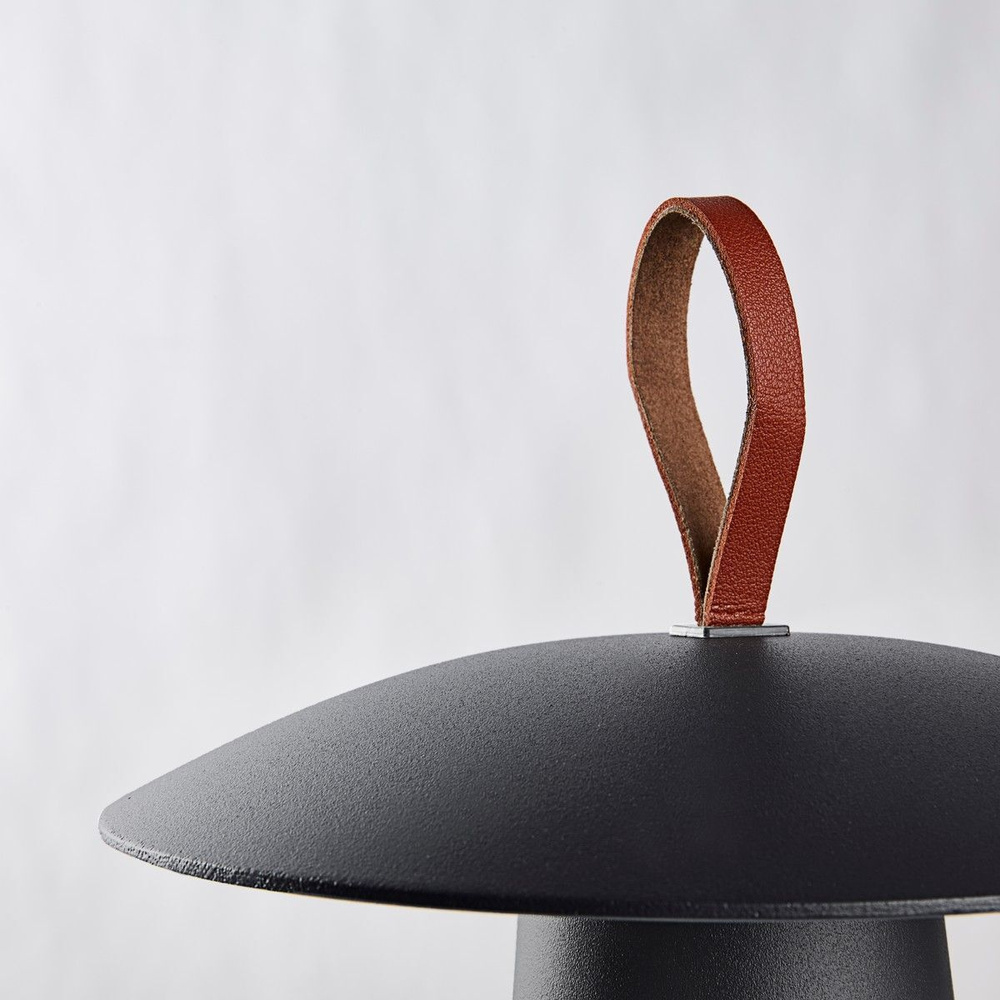 HEITRONIC Light2Go Akku-LED-Tischleuchte Mushroom, 3-stufig dimmbar, IP54, anthrazit