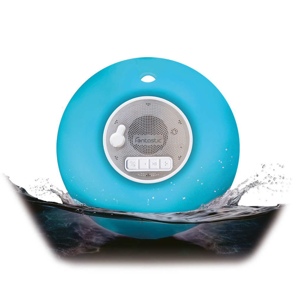Fontastic Bluetooth-Lautsprecher Nepto, schwimmfähig, mit LED-Beleuchtung, IP67