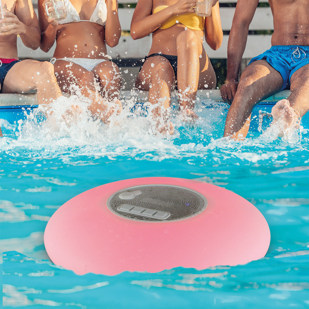 Fontastic Bluetooth-Lautsprecher Nepto, schwimmfähig, mit LED-Beleuchtung, IP67
