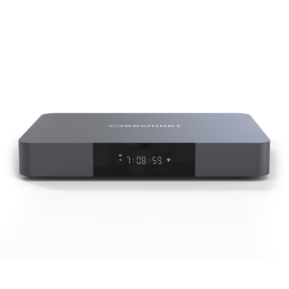 Orbsmart Android Mini-PC R81, Android 9.0, 4K, Blu-Ray-/3D-Unterstützung, HDR10+, mit LED-Display