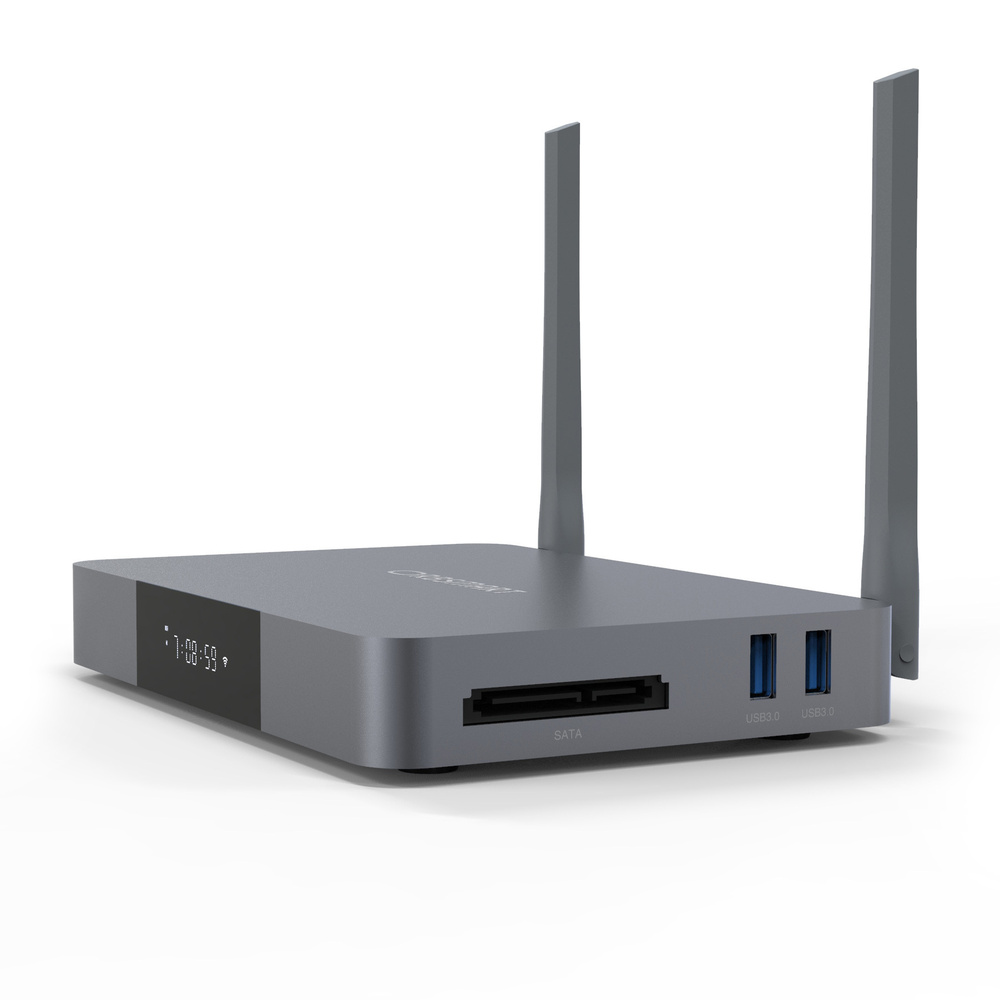 Orbsmart Android Mini-PC R81, Android 9.0, 4K, Blu-Ray-/3D-Unterstützung, HDR10+, mit LED-Display