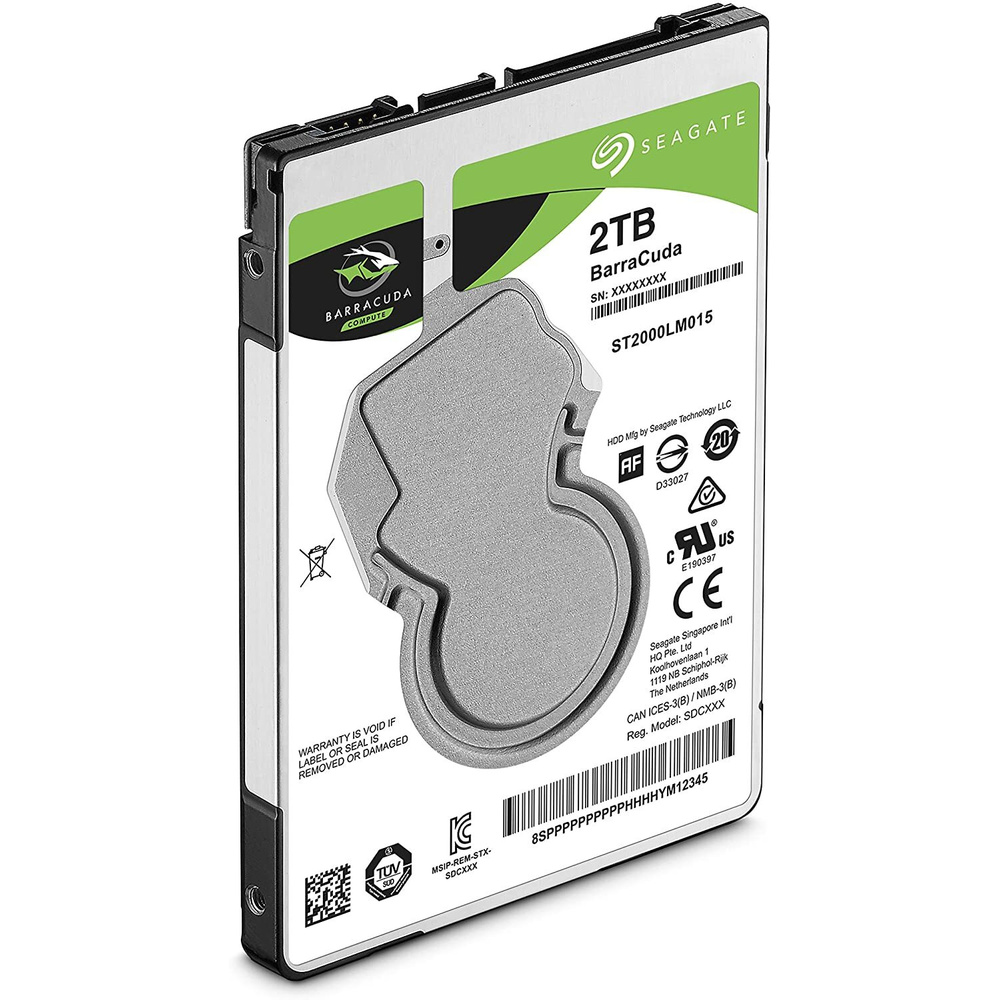 Seagate Interne 2,5"-Festplatte Barracuda ST2000LM015, SATA, 5400 U/min, 2 TB