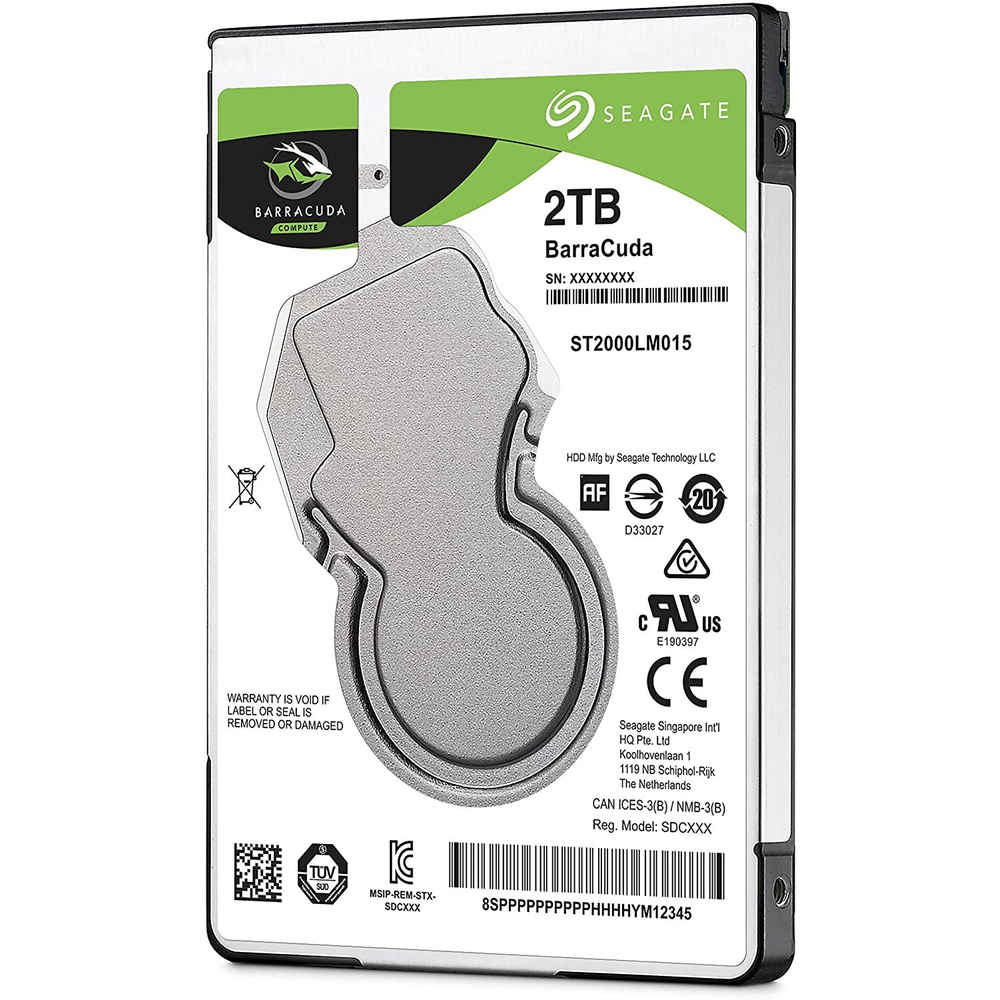 Seagate Interne 2,5"-Festplatte Barracuda ST2000LM015, SATA, 5400 U/min, 2 TB