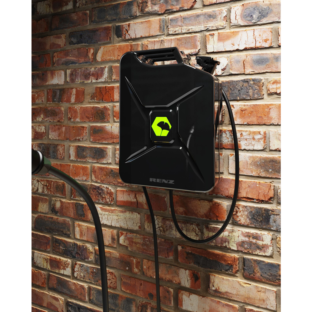 Renz Wallbox POWER2CAR FUEL schwarz, 3,7 - 11 kW,  5-m-Kabel, förderfähig