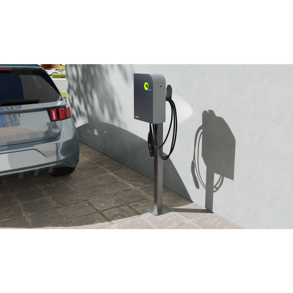 Renz Wallbox POWER2CAR STEEL, 3,7 - 11 kW, 5-m-Kabel, förderfähig