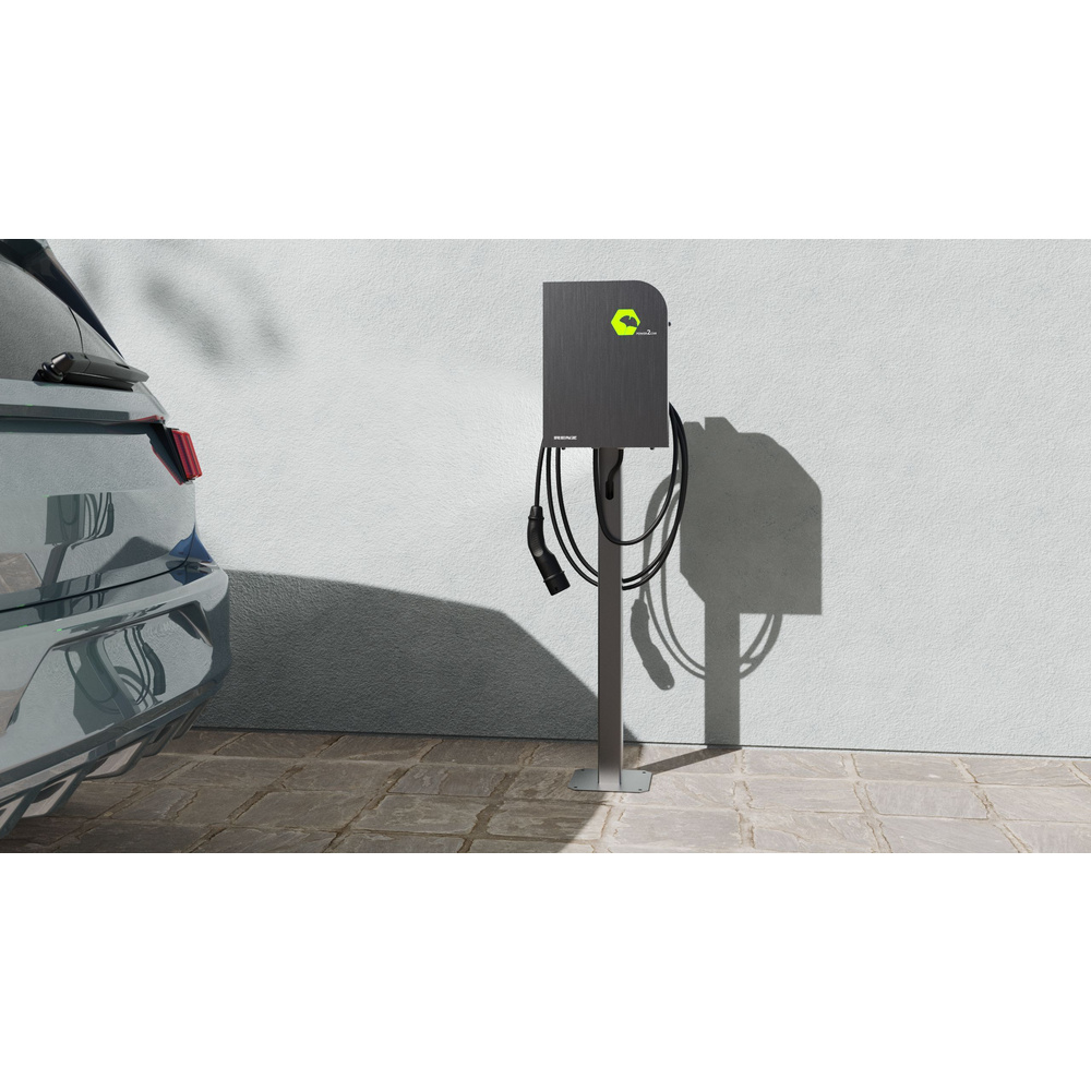 Renz Wallbox POWER2CAR STEEL, 3,7 - 11 kW, 5-m-Kabel, förderfähig