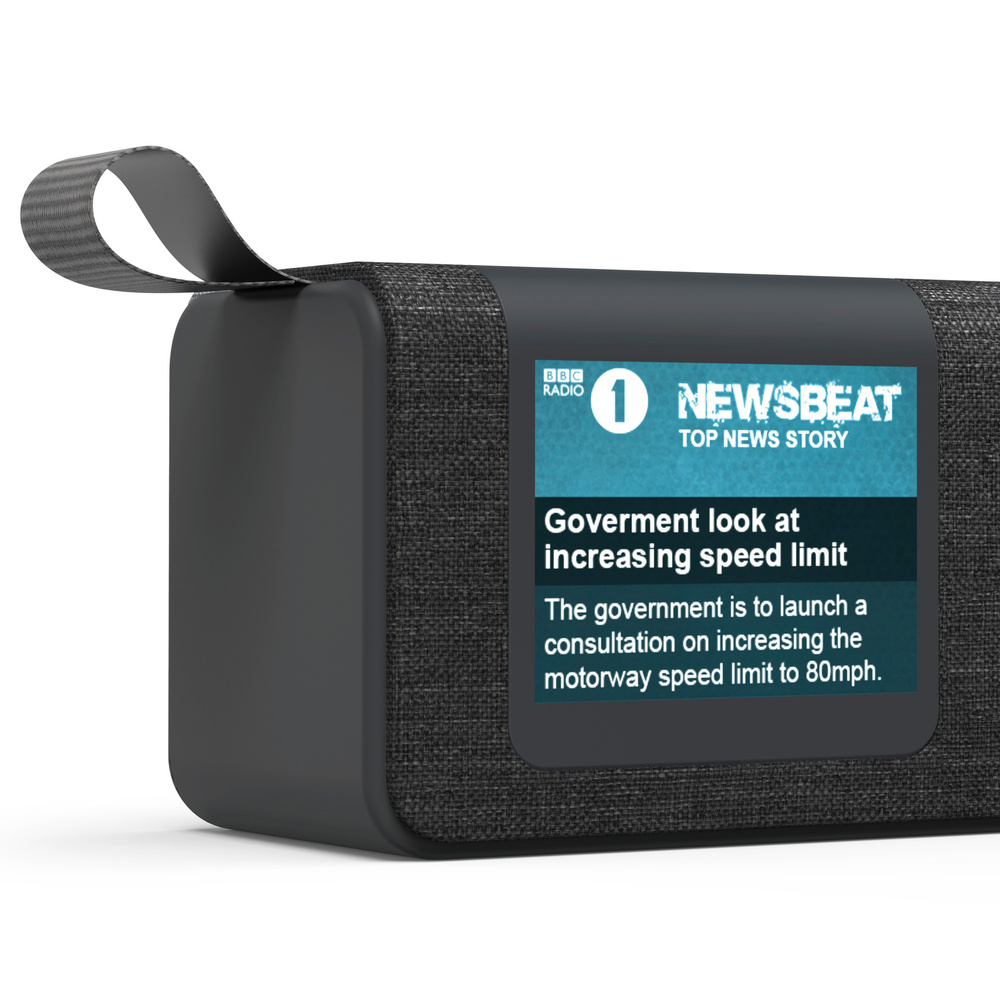 Hama Portables Digitalradio DR200BT BLACK-Edition, UKW/DAB+, Akkubetrieb, Bluetooth-Lautsprecher