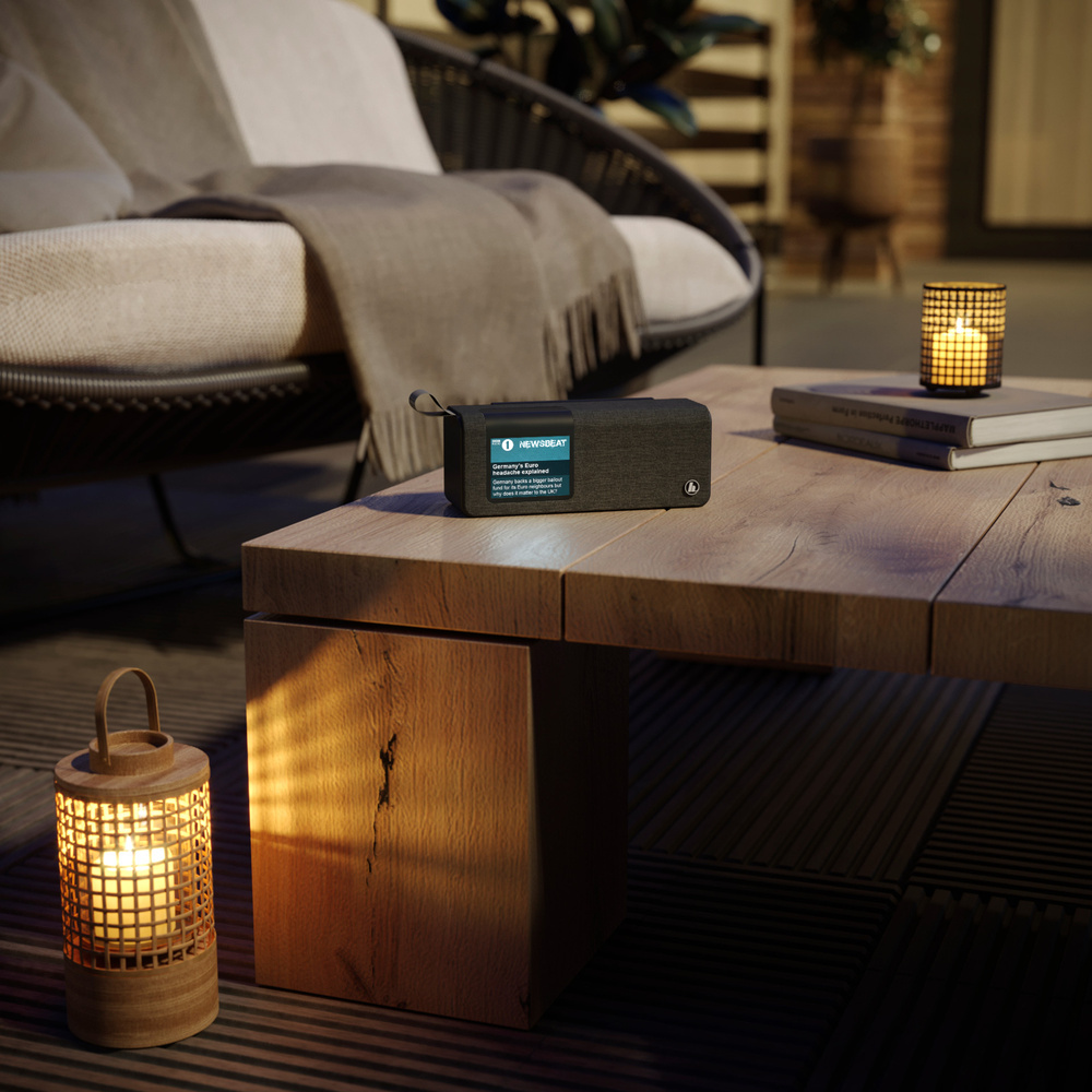 Hama Portables Digitalradio DR200BT BLACK-Edition, UKW/DAB+, Akkubetrieb, Bluetooth-Lautsprecher