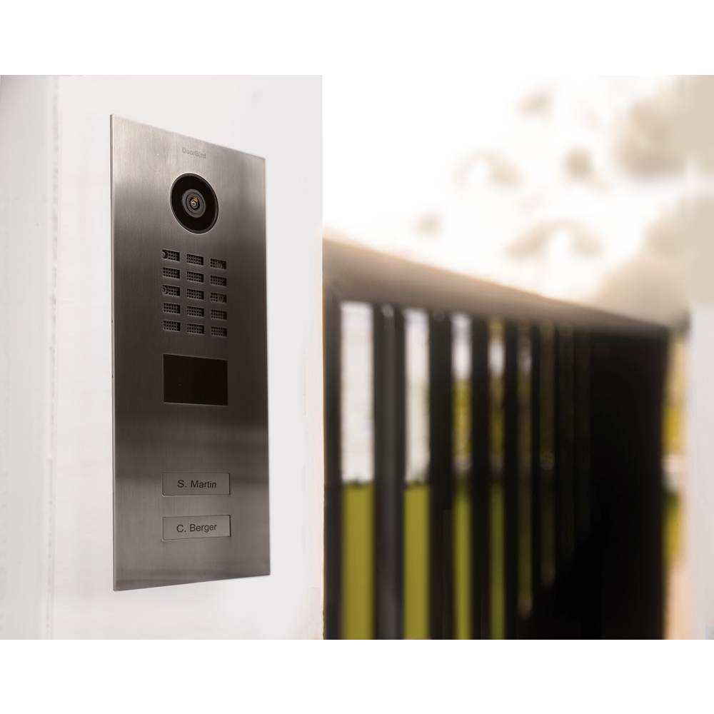 DoorBird IP Video Türstation D2102V Edelstahl V2A, gebürstet, Unterputz