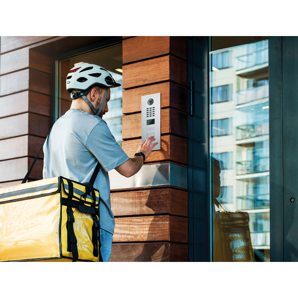DoorBird IP Video Türstation D2101KV, mit Keypad, Edelstahl, gebürstet, Unterputz