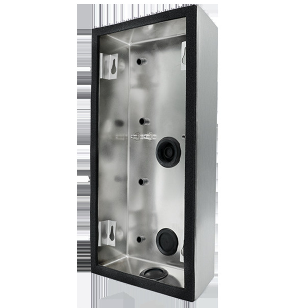 DoorBird Aufputz-Montage-Rückgehäuse D2101V für Türsprechanlagen, Edelstahl V4A, gebürstet