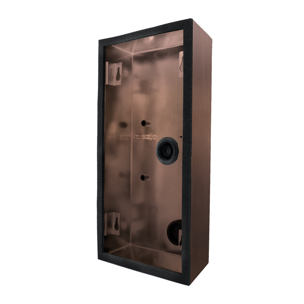 DoorBird Aufputz-Montagerückgehäuse für Türstation D2101V, Edelstahl, PVD-beschichtet in Bronze-Optik