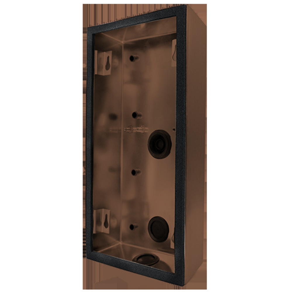 DoorBird Aufputz-Montage-Rückgehäuse D2101V für Türsprechanlagen, Edelstahl, gebürstet, Bronze-Optik