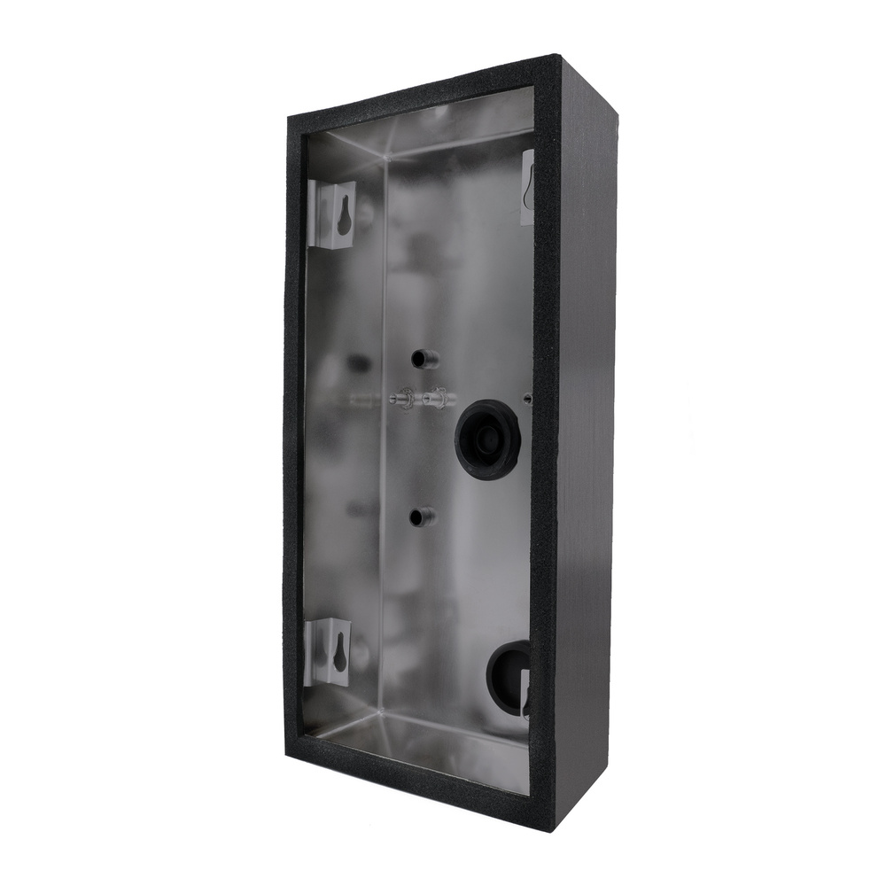 DoorBird Aufputz-Montagerückgehäuse für Türstation D2101V, Edelstahl, PVD-beschichtet in Titan-Optik