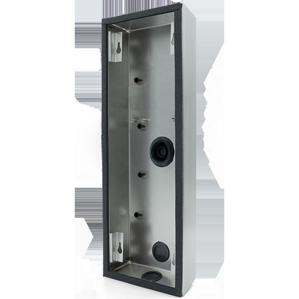 DoorBird Aufputz-Montage-Rückgehäuse D2101KV für Türsprechanlagen, Edelstahl V4A, gebürstet
